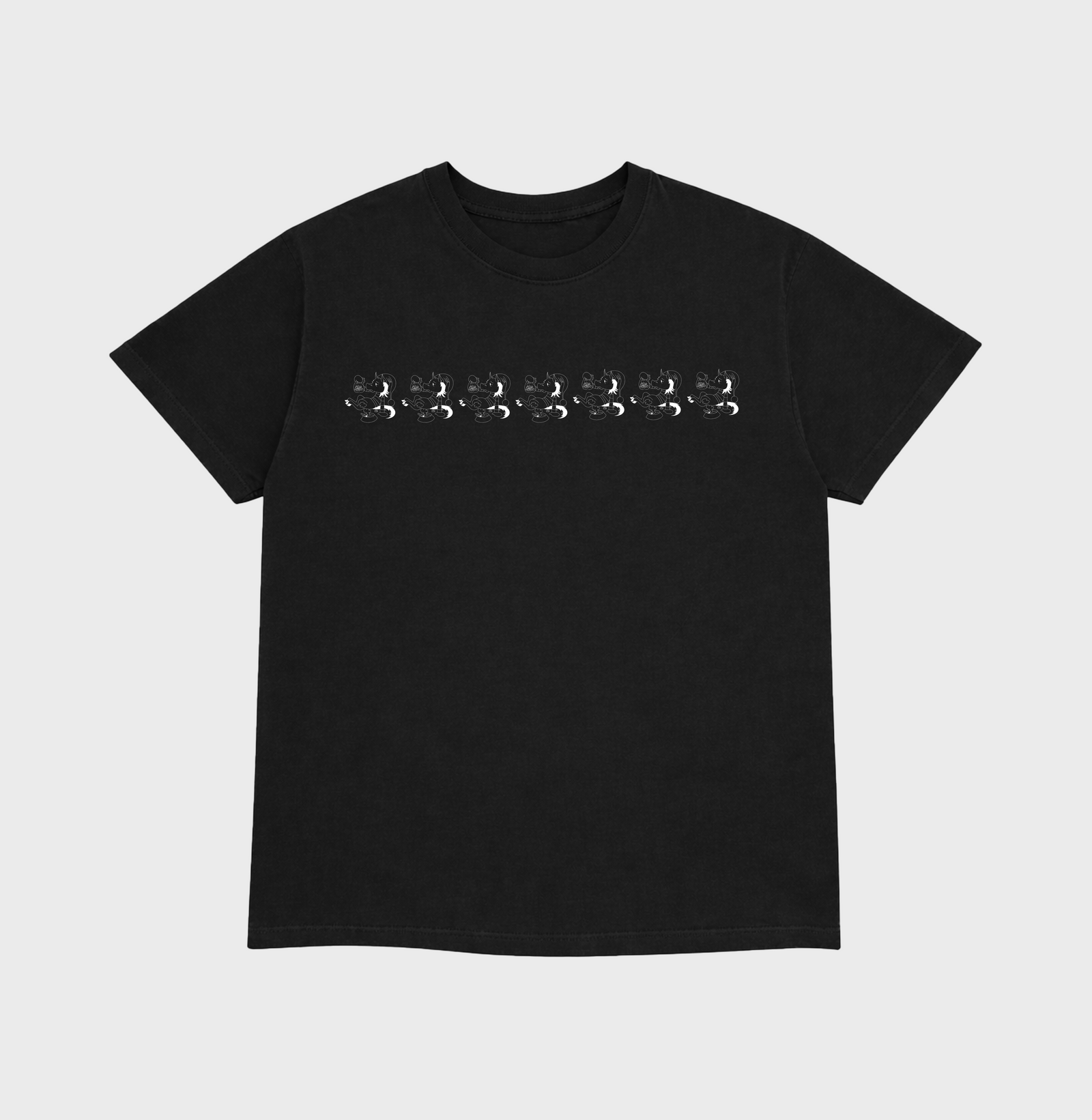 REPEAT ICON T SHIRT (BLACK)
