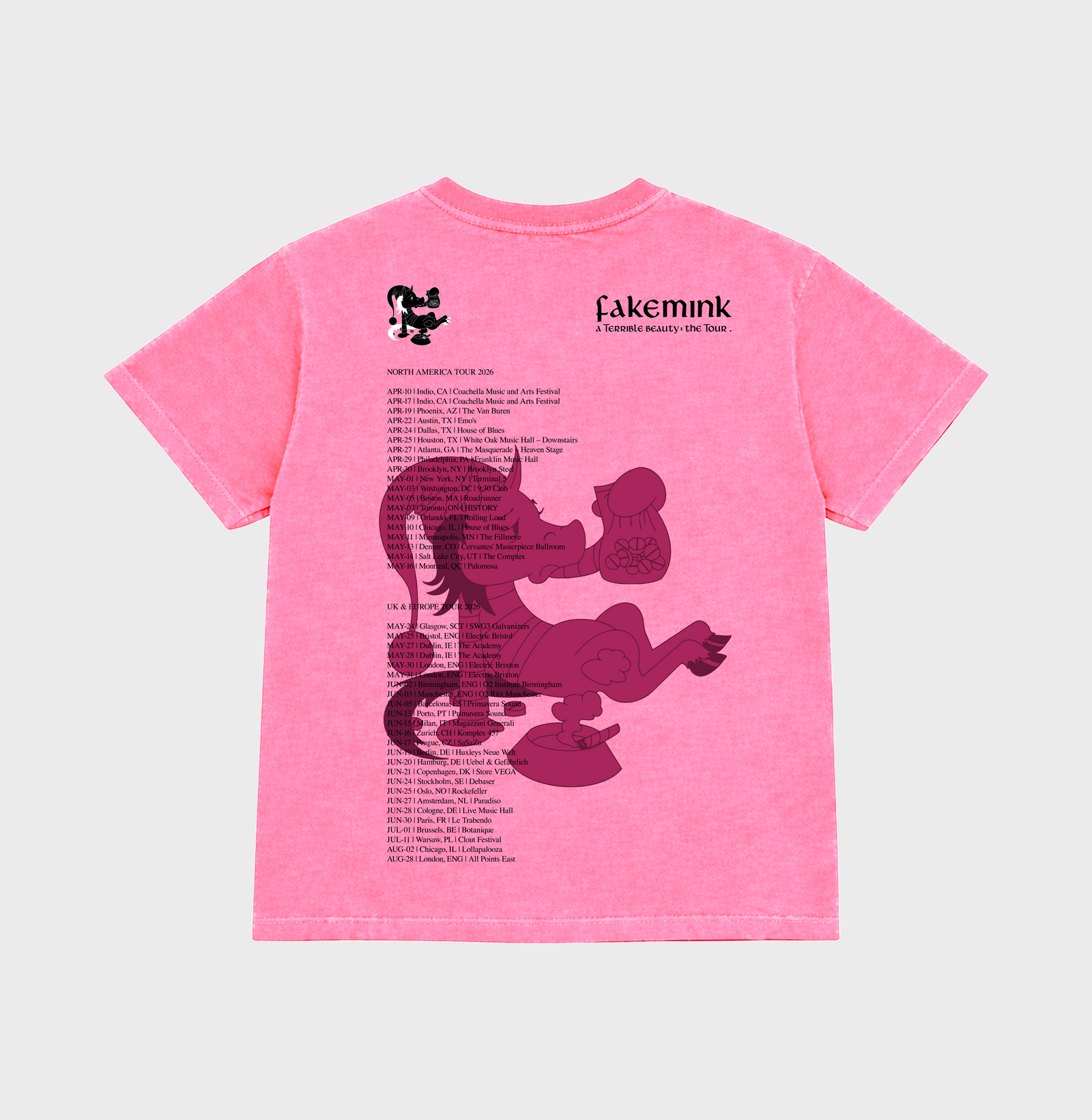 REPEAT ICON T SHIRT (PINK)